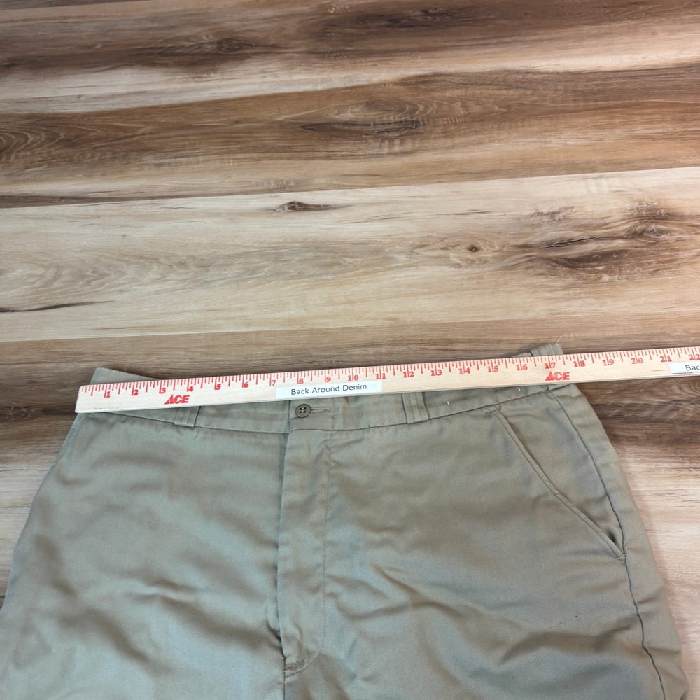 Vintage Fieldmaster Flannel Lined Pants Mens 36x30 Tan Khaki Pants Perma Prest